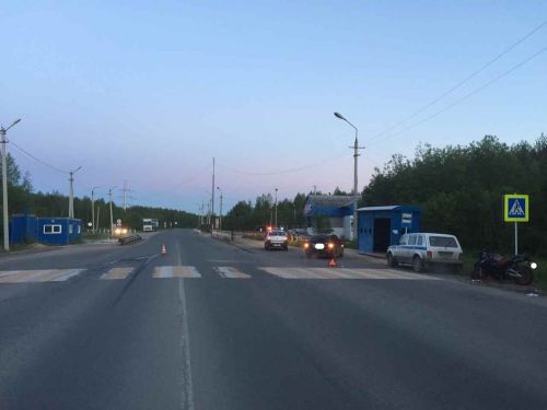 столкновение мотоцикла и авто